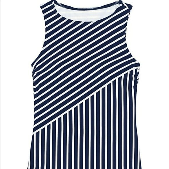 Lands end High Neck Tankini Top Swimsuit Modest 14 DD CUP - Picture 5 of 8